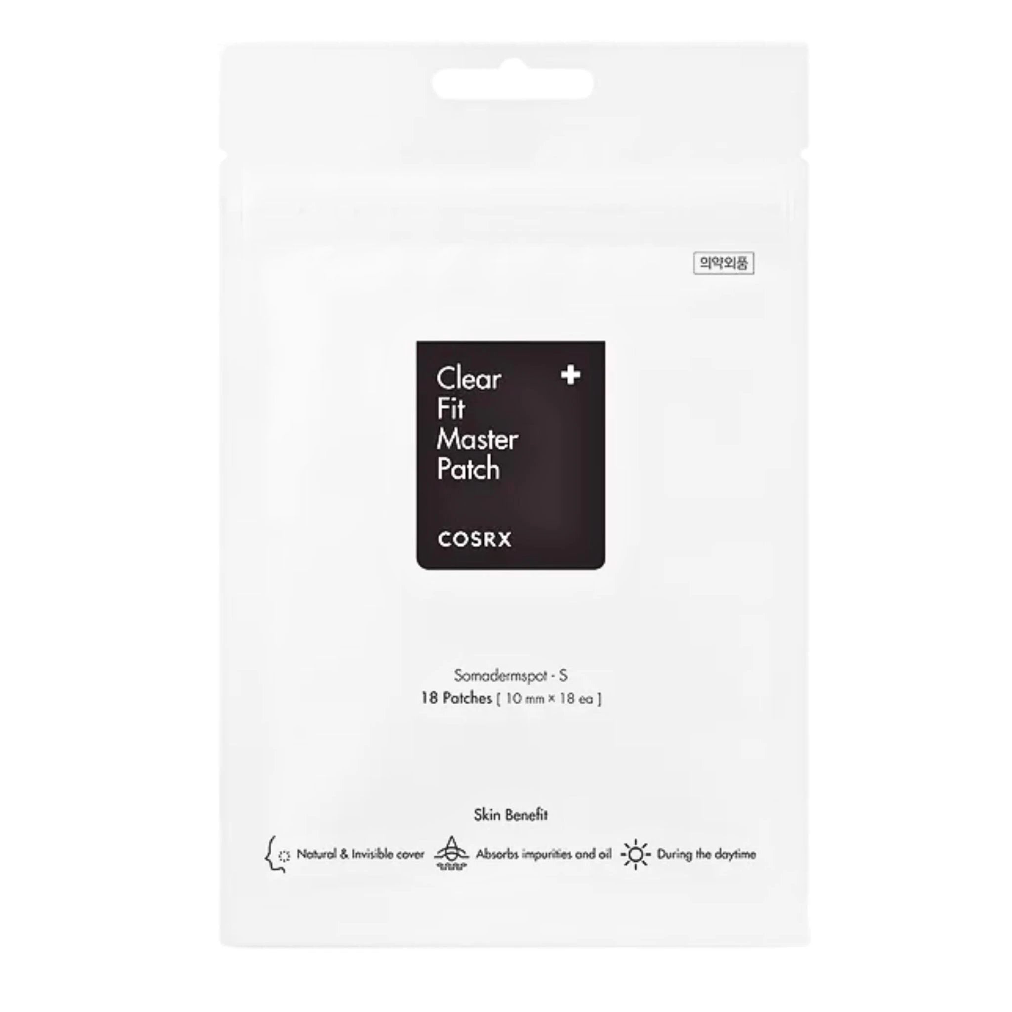 COSRX Clear Fit Master Patch packaging on a white background