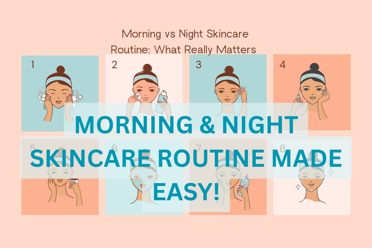 🌞 Morning vs Night Skincare Routine: What Really Matters